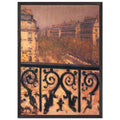 A BALCONY IN PARIS 1881 by Gustave Caillebotte — Framed art print at Zephyeer