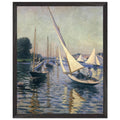 REGATTA AT ARGENTEUIL 1893 by Gustave Caillebotte — Framed art print at Zephyeer