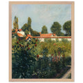 THE GARDEN OF PETIT GENNEVILLERS THE PINK ROOFS by Gustave Caillebotte — Framed art print at Zephyeer