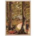 YERRES SOLDIERS IN THE WOODS by Gustave Caillebotte — Framed art print at Zephyeer