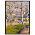THE GARDEN AT PETIT GENNEVILLIERS IN WINTER by Gustave Caillebotte — Framed art print at Zephyeer