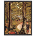 YERRES SOLDIERS IN THE WOODS by Gustave Caillebotte — Framed art print at Zephyeer