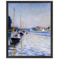 BOATS ON THE SEINE by Gustave Caillebotte — Framed art print at Zephyeer