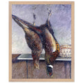 TWO HANGING PHEASANTS by Gustave Caillebotte — Framed art print at Zephyeer