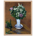 STILL LIFE WITH A VASE OF LILACS by Gustave Caillebotte — Framed art print at Zephyeer