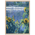 SUNFLOWERS ON THE BANKS OF THE SEINE by Gustave Caillebotte — Framed art print at Zephyeer