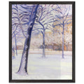 PARK IN THE SNOW by Gustave Caillebotte — Framed art print at Zephyeer