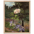 Gustave Caillebotte - ROSE WITH PURPLE IRIS GARDEN AT PETIT GENNEVILLIERS