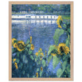 SUNFLOWERS ON THE BANKS OF THE SEINE by Gustave Caillebotte — Framed art print at Zephyeer