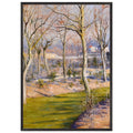 THE GARDEN AT PETIT GENNEVILLIERS IN WINTER by Gustave Caillebotte — Framed art print at Zephyeer