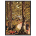 YERRES SOLDIERS IN THE WOODS by Gustave Caillebotte — Framed art print at Zephyeer