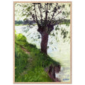 WILLOW ON THE BANKS OF THE SEINE by Gustave Caillebotte — Framed art print at Zephyeer