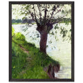 WILLOW ON THE BANKS OF THE SEINE by Gustave Caillebotte — Framed art print at Zephyeer