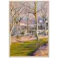THE GARDEN AT PETIT GENNEVILLIERS IN WINTER by Gustave Caillebotte — Framed art print at Zephyeer