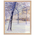 PARK IN THE SNOW by Gustave Caillebotte — Framed art print at Zephyeer
