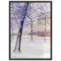 PARK IN THE SNOW by Gustave Caillebotte — Framed art print at Zephyeer