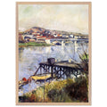 THE ARGENTEUIL BRIDGE by Gustave Caillebotte — Framed art print at Zephyeer