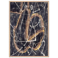 Charred Journal Firewritten V (1951) by Morris Louis, framed poster, view 3