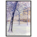PARK IN THE SNOW by Gustave Caillebotte — Framed art print at Zephyeer