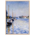 BOATS ON THE SEINE by Gustave Caillebotte — Framed art print at Zephyeer