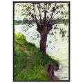 WILLOW ON THE BANKS OF THE SEINE by Gustave Caillebotte — Framed art print at Zephyeer