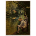 ANGLING 1878 by Gustave Caillebotte — Framed art print at Zephyeer