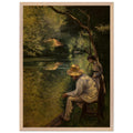 ANGLING 1878 by Gustave Caillebotte — Framed art print at Zephyeer