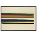 Horizontal VIII (1962) by Morris Louis, framed poster