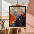 Grand Canyon - Maxfield Parrish Framed Poster - 30x40 cm / 12x16" inches | Maxfield Parrish Framed Art Print