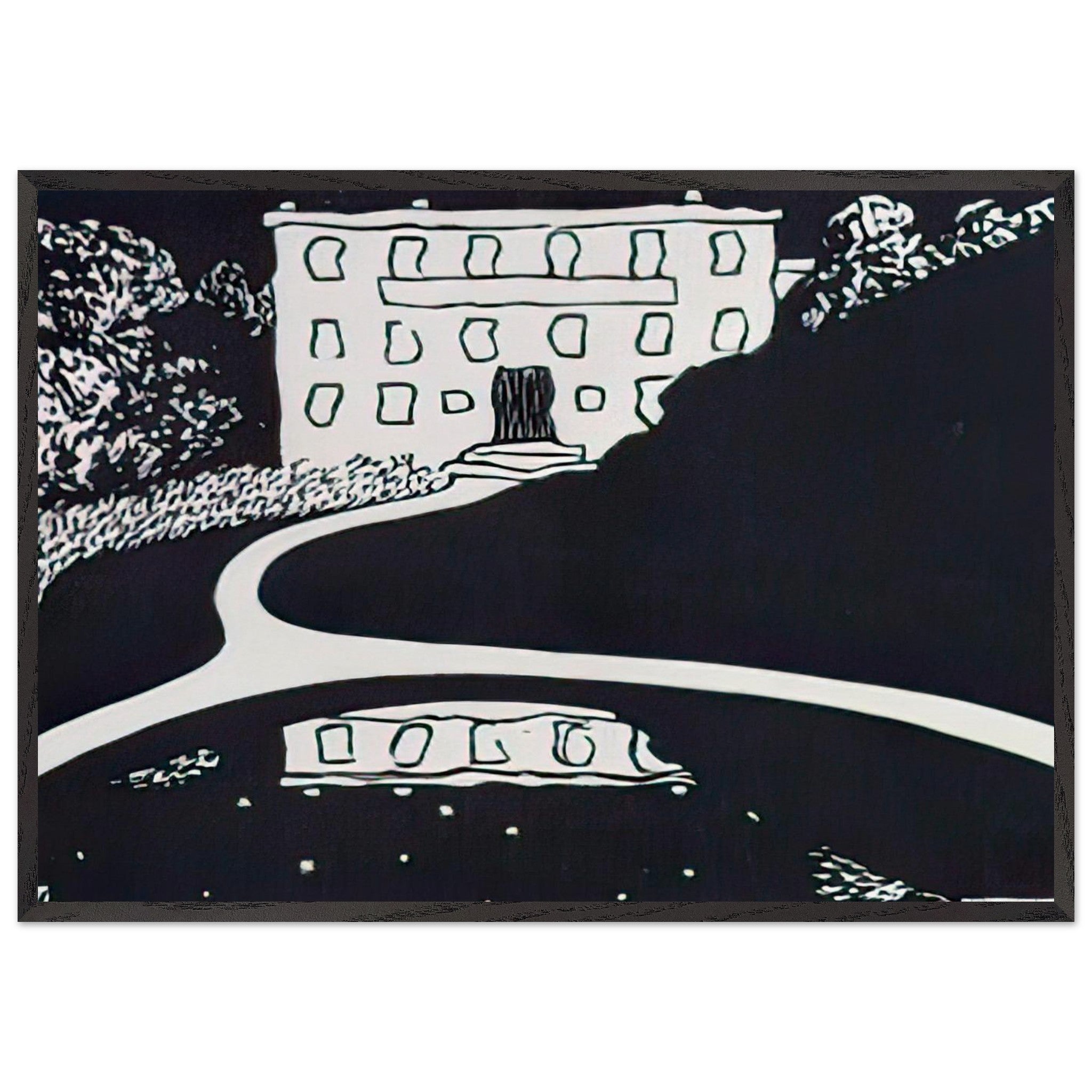 Night by Felix Vallotton — Framed art print at Zephyeer