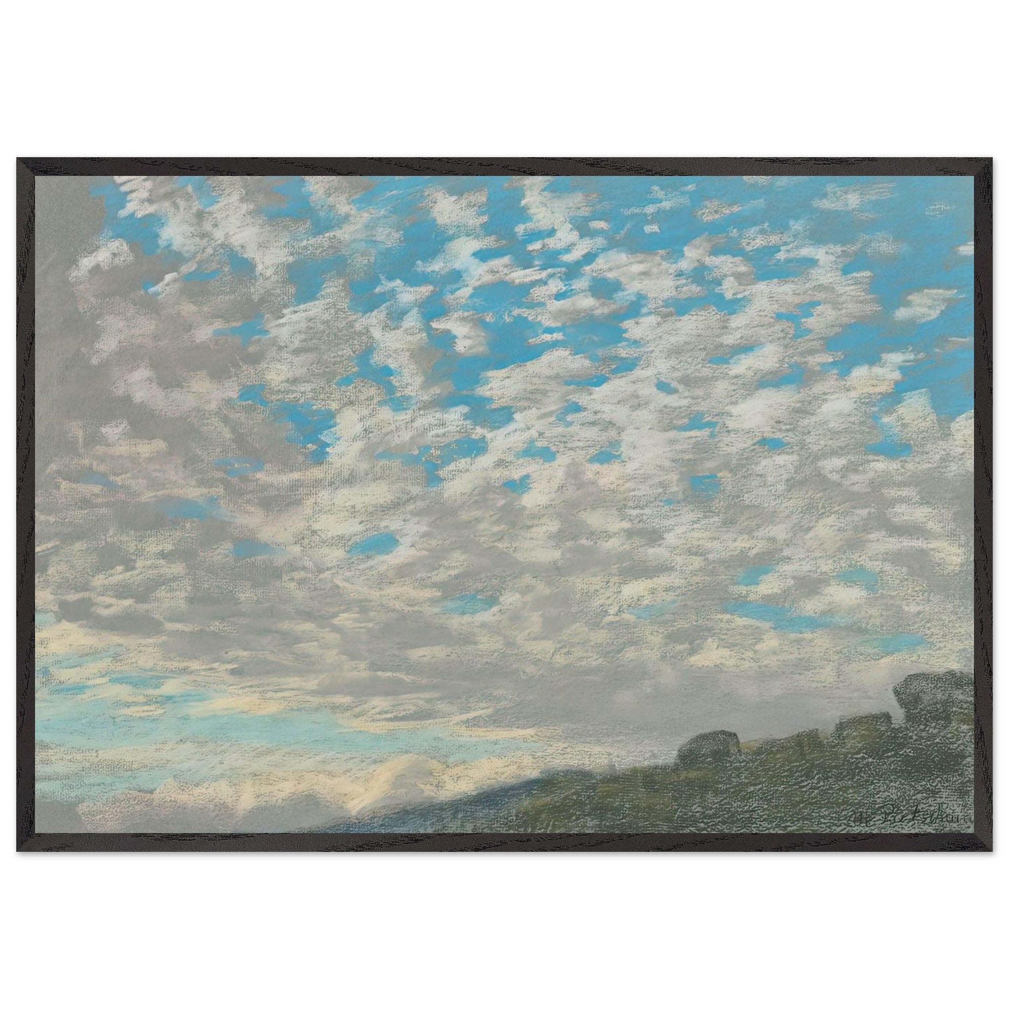 Cloud Study by Max Pietschmann — Framed art print at Zephyeer