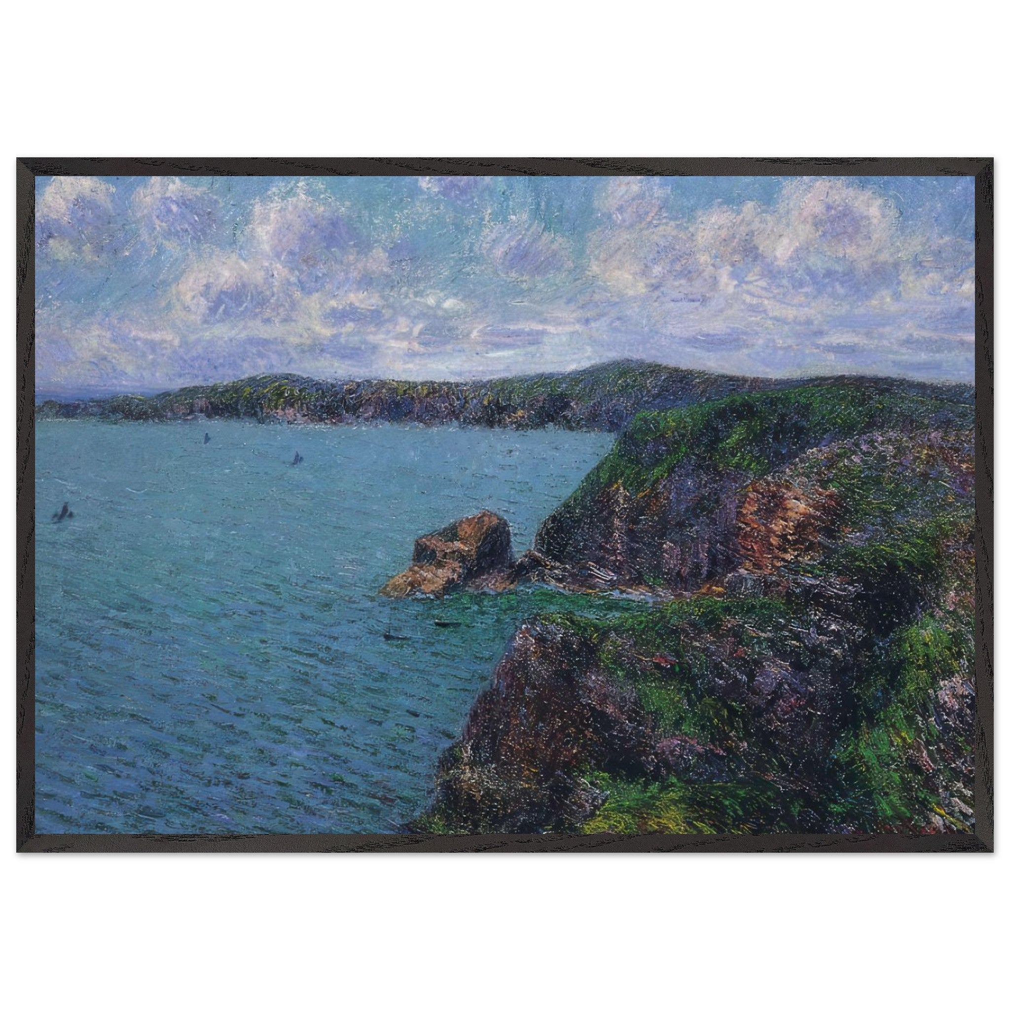 Cliffs at Cape Frehel by Gustave Loiseau — Framed art print at Zephyeer