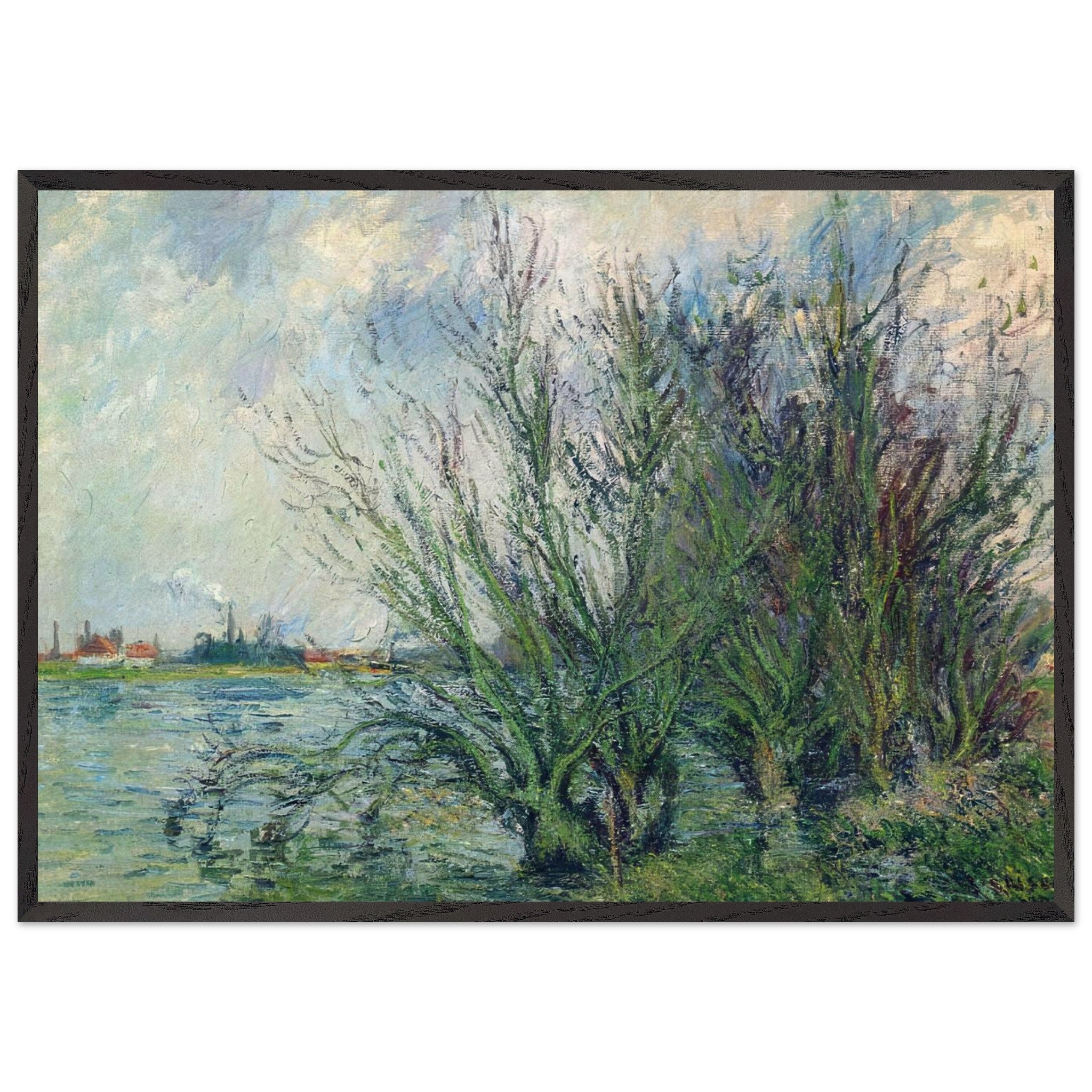 By the Oise River by Gustave Loiseau — Framed art print at Zephyeer