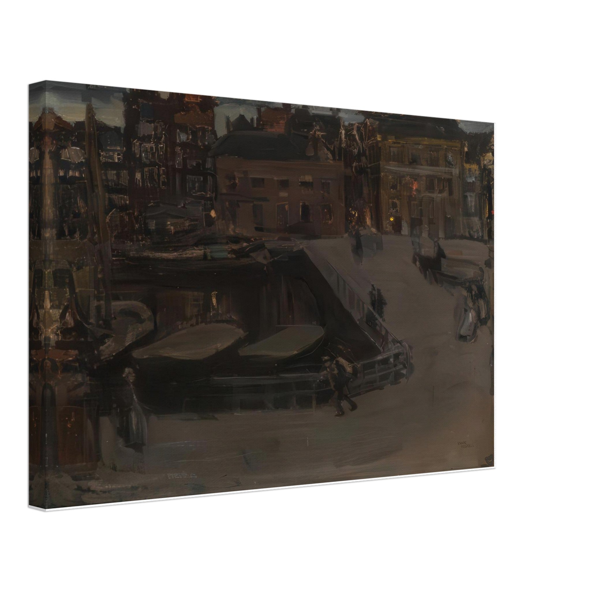 Damrak At Evening by Isaac Israels — Framed art print at Zephyeer