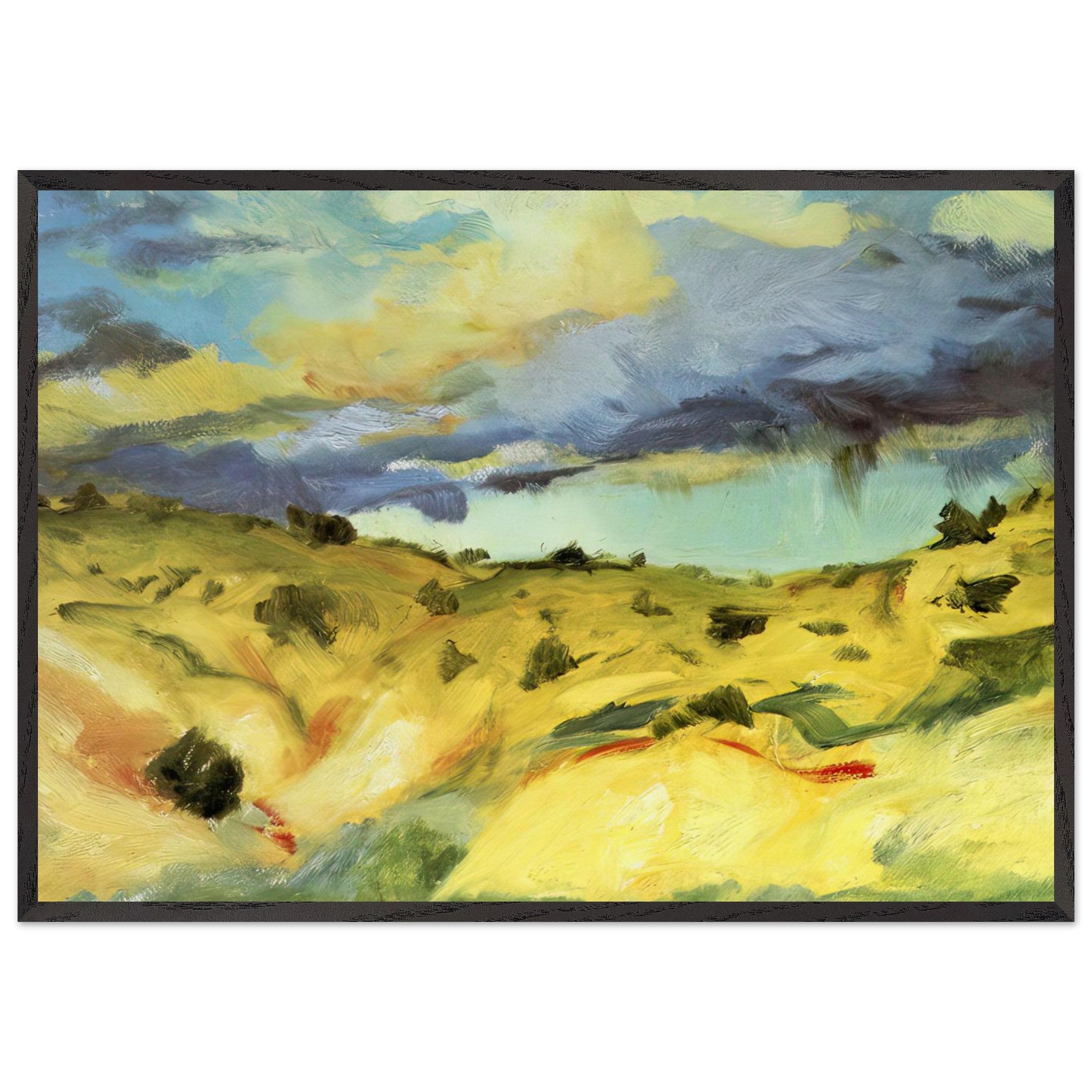 Santa Fe Landscape by Robert Henri — Framed art print at Zephyeer