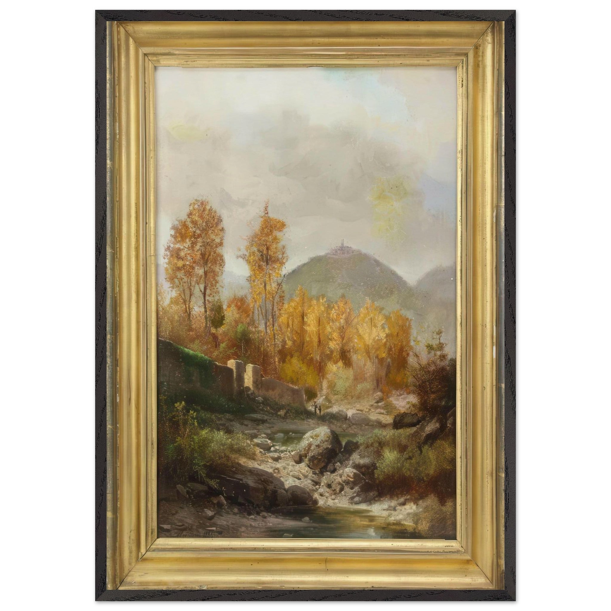 Mountain Landscape by Guido Agostini — Framed art print at Zephyeer