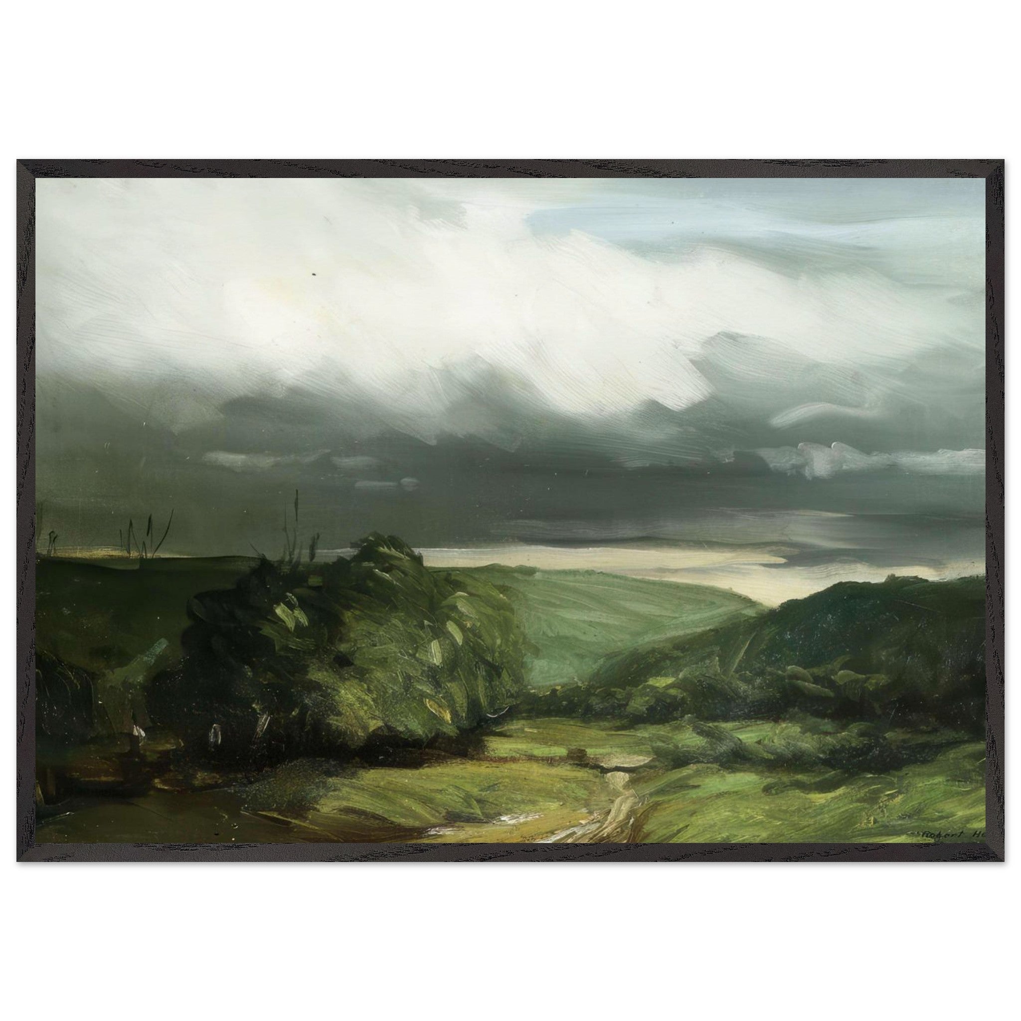 In the Wyoming Valley by Robert Henri — Framed art print at Zephyeer