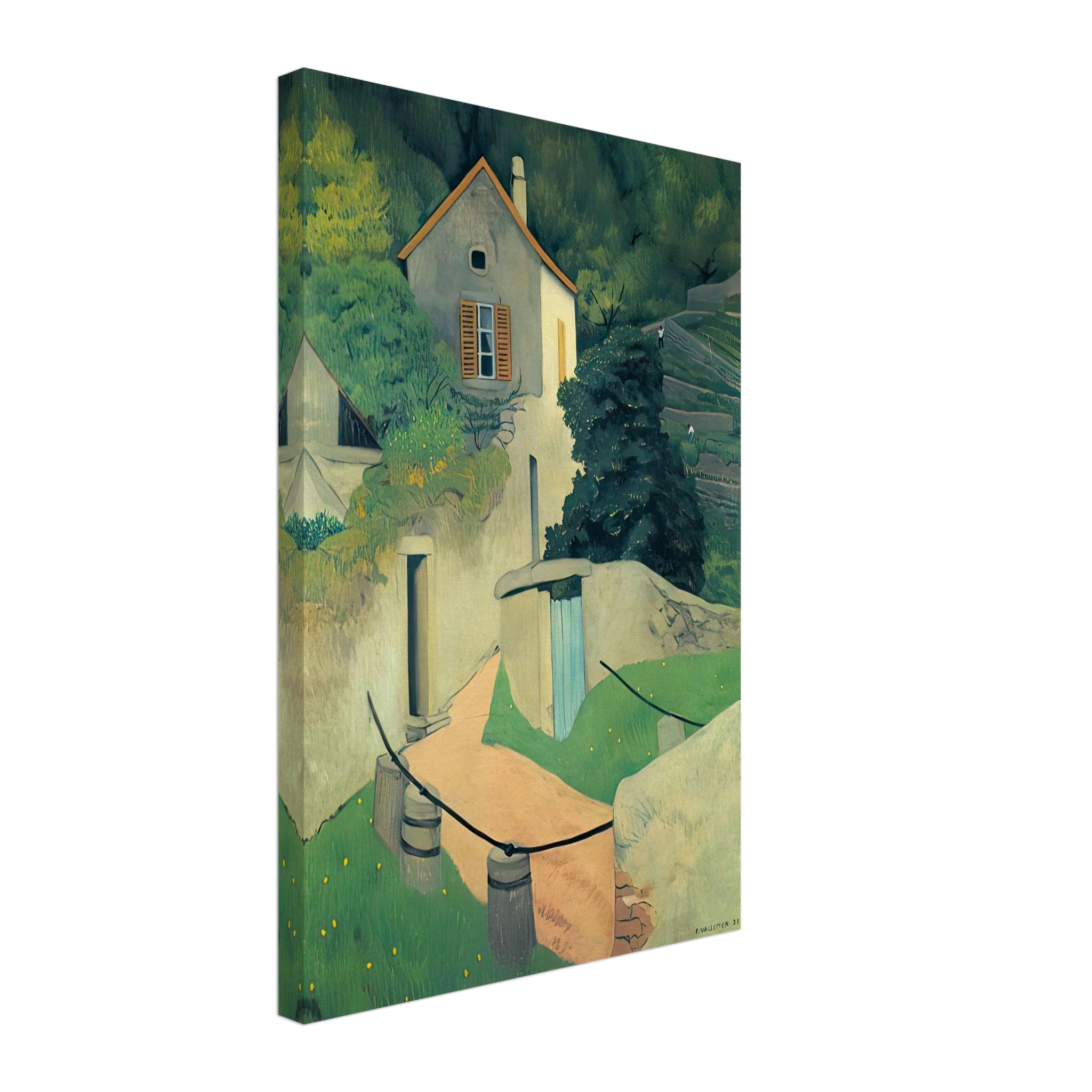 A Vallon Landscape by Felix Vallotton — Framed art print at Zephyeer
