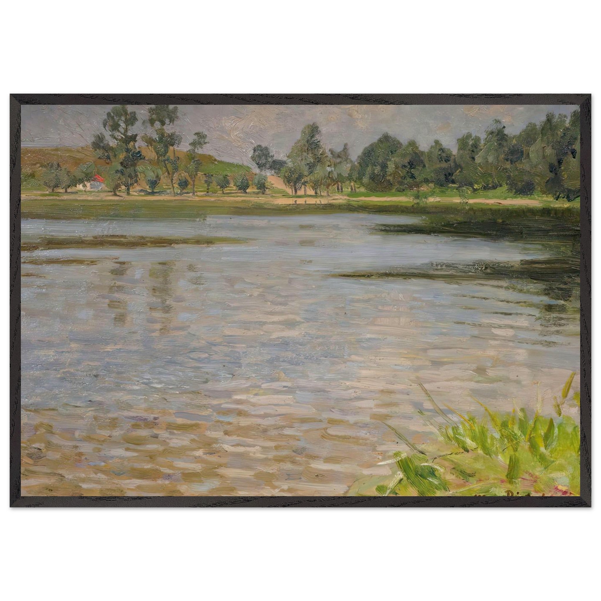 At the Lubbesee by Max Pietschmann — Framed art print at Zephyeer