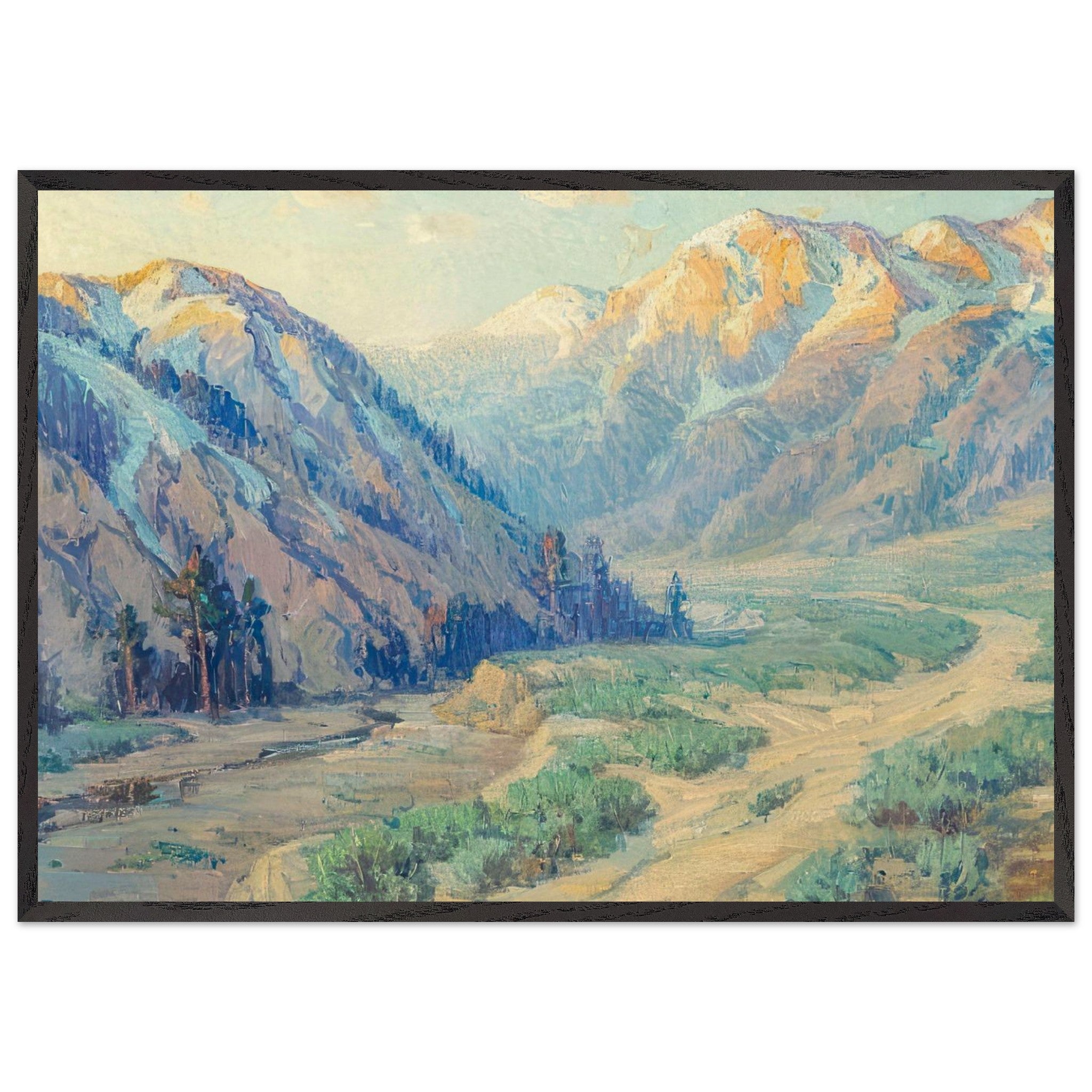San Gabriel Canyon by Benjamin Brown — Framed art print at Zephyeer