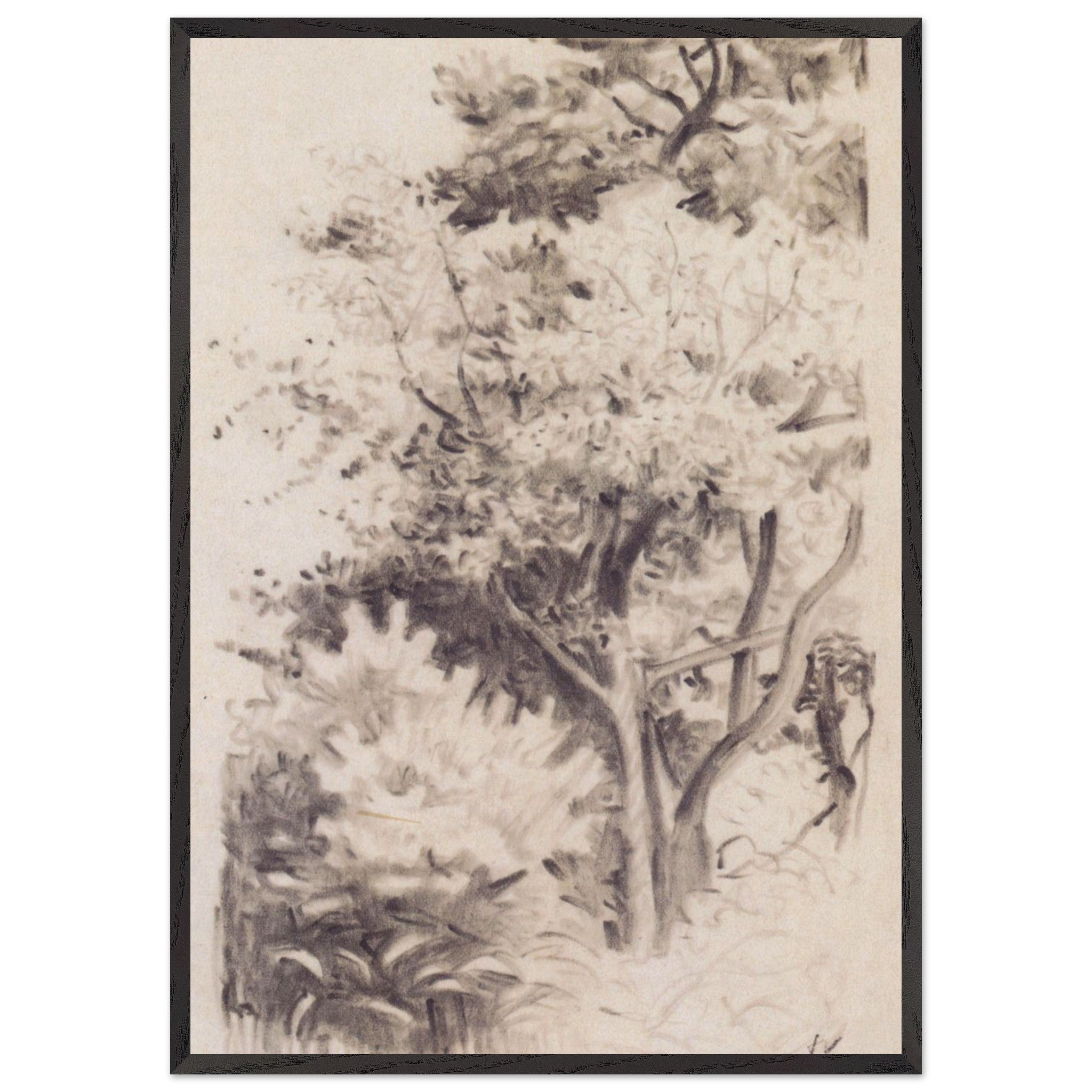 USous wood by Felix Vallotton — Framed art print at Zephyeer