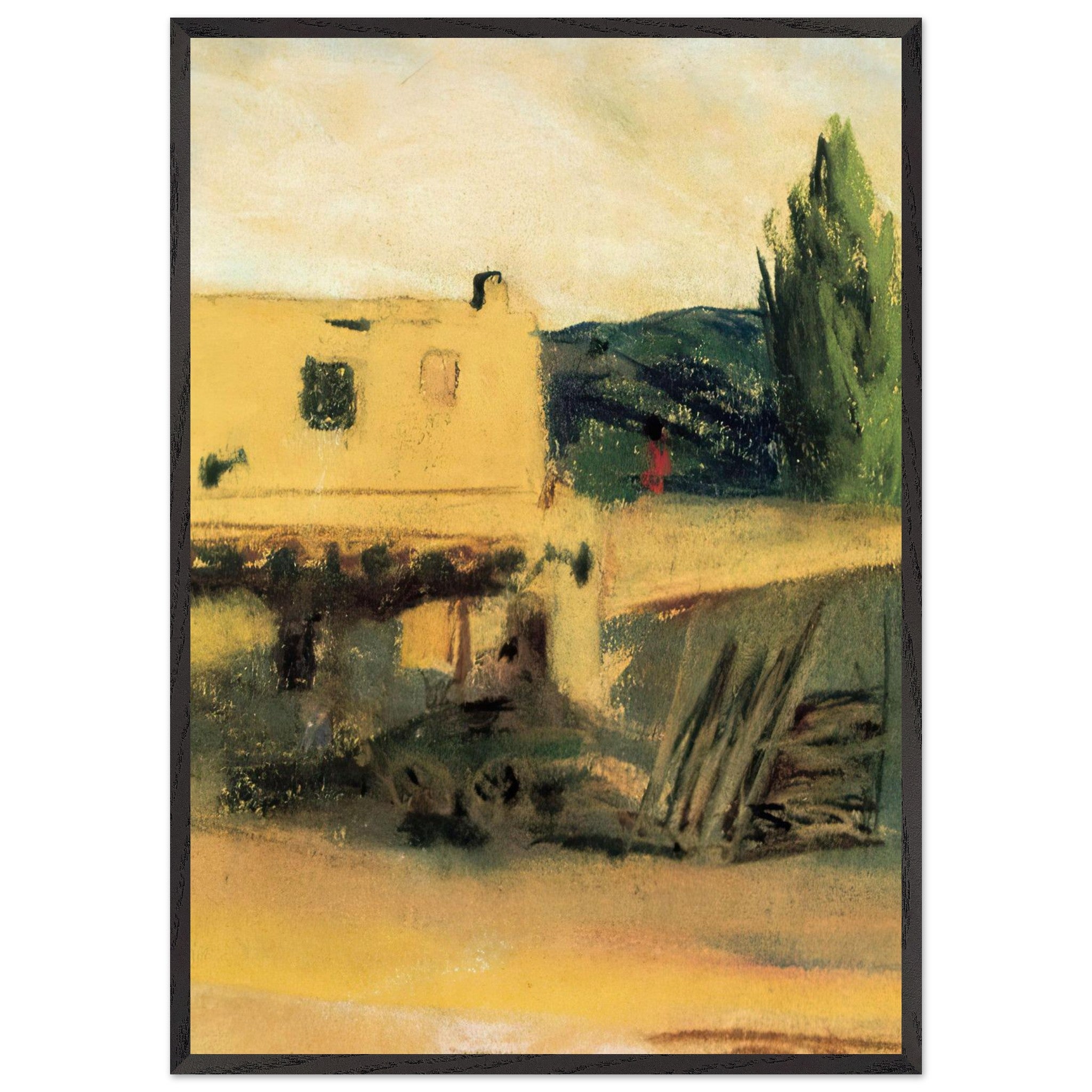 New Mexican Landscape by Robert Henri — Framed art print at Zephyeer