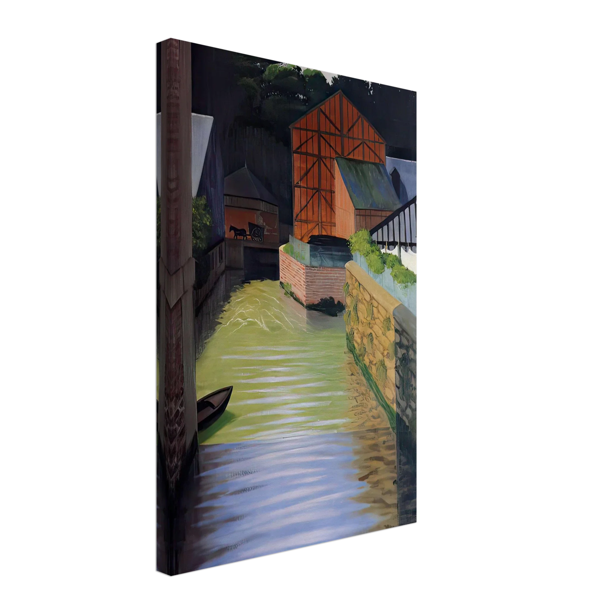Part of the Town of Pont Audemer by Felix Vallotton — Framed art print at Zephyeer