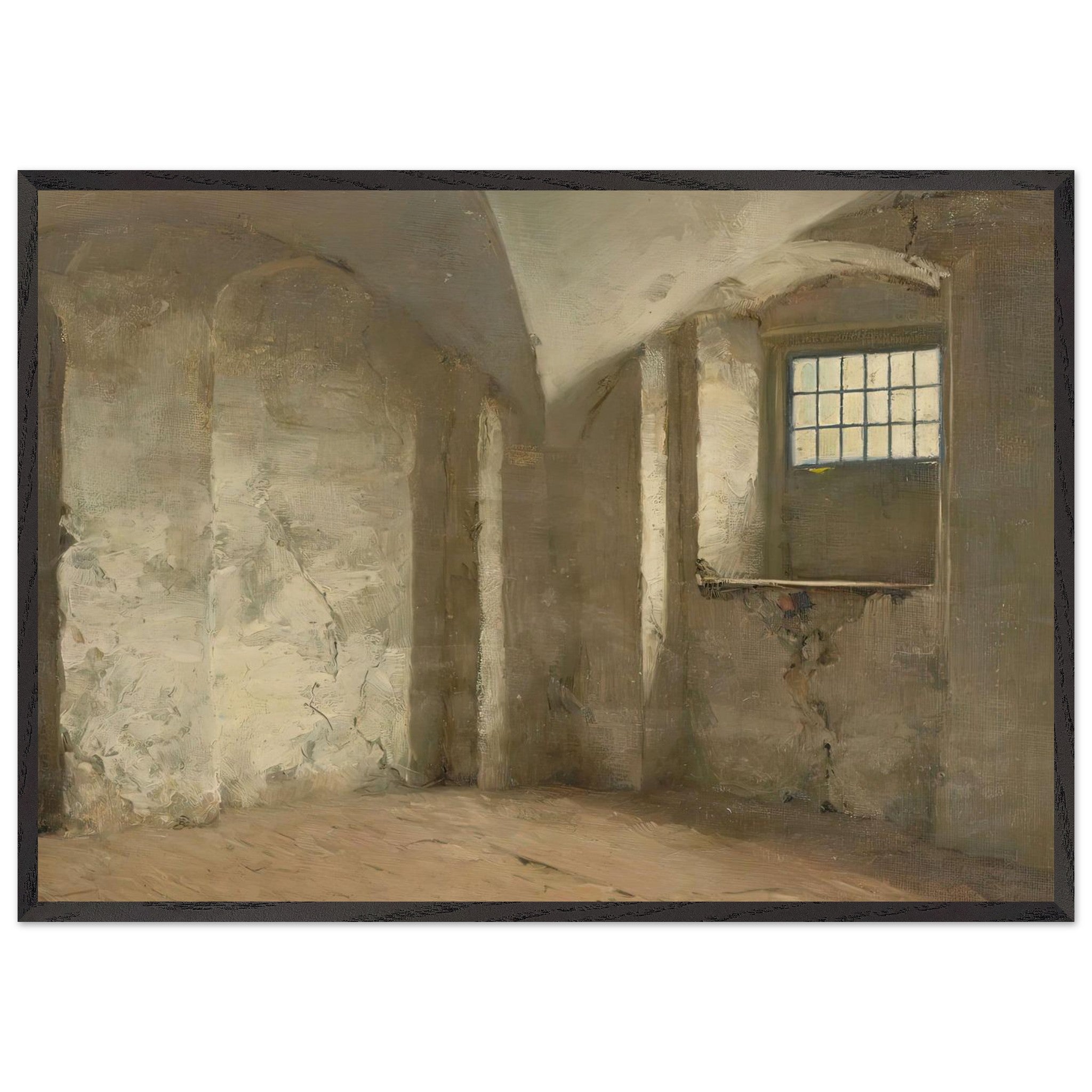 Light study in the vault cellar by Max Pietschmann — Framed art print at Zephyeer
