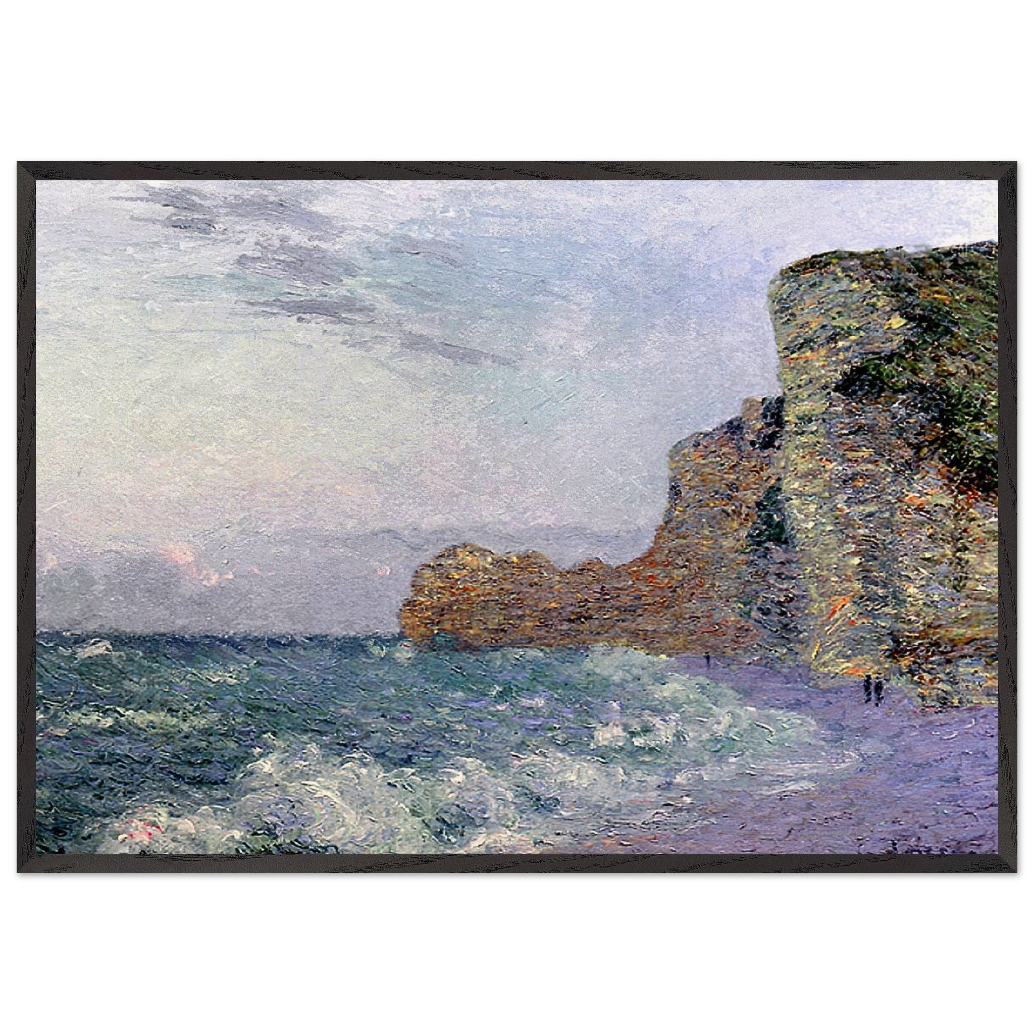 Cliffs in Normandy Evening by Gustave Loiseau — Framed art print at Zephyeer