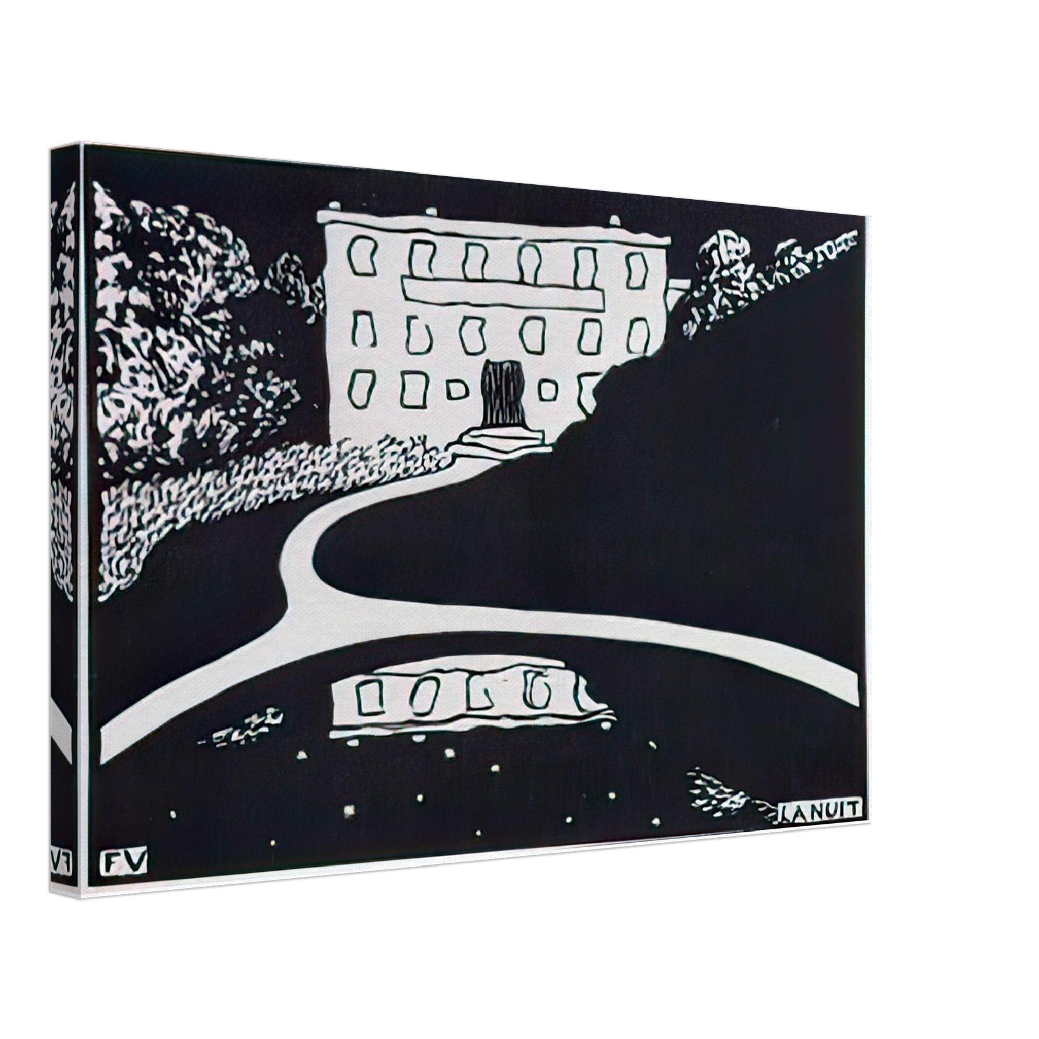 Night by Felix Vallotton — Framed art print at Zephyeer