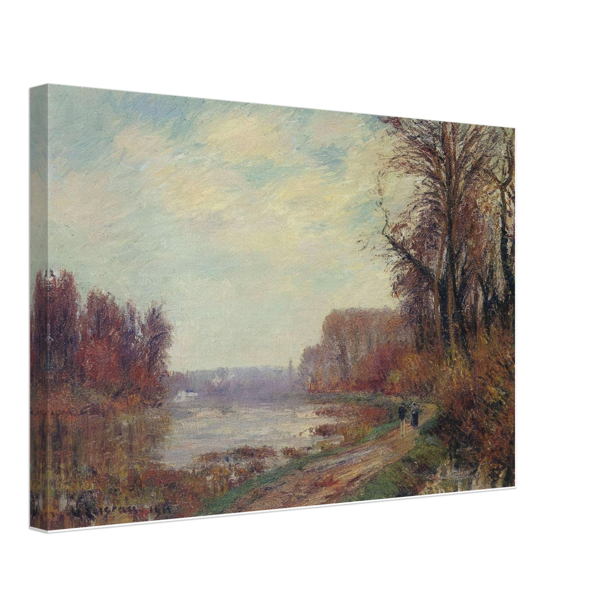 Woods by the Oise River by Gustave Loiseau — Framed art print at Zephyeer