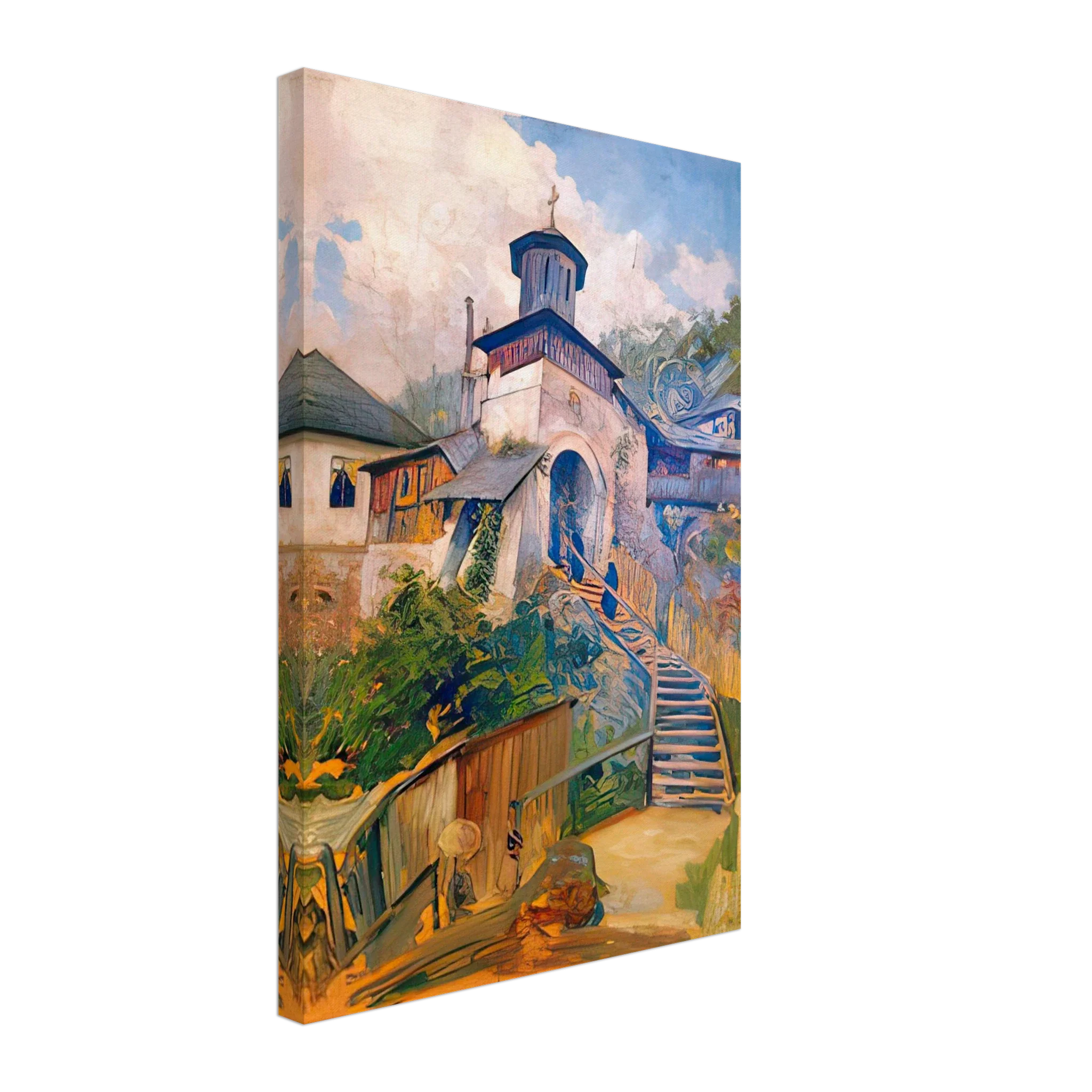 Namaiesti Monastery by Nicolae Vermont — Framed art print at Zephyeer