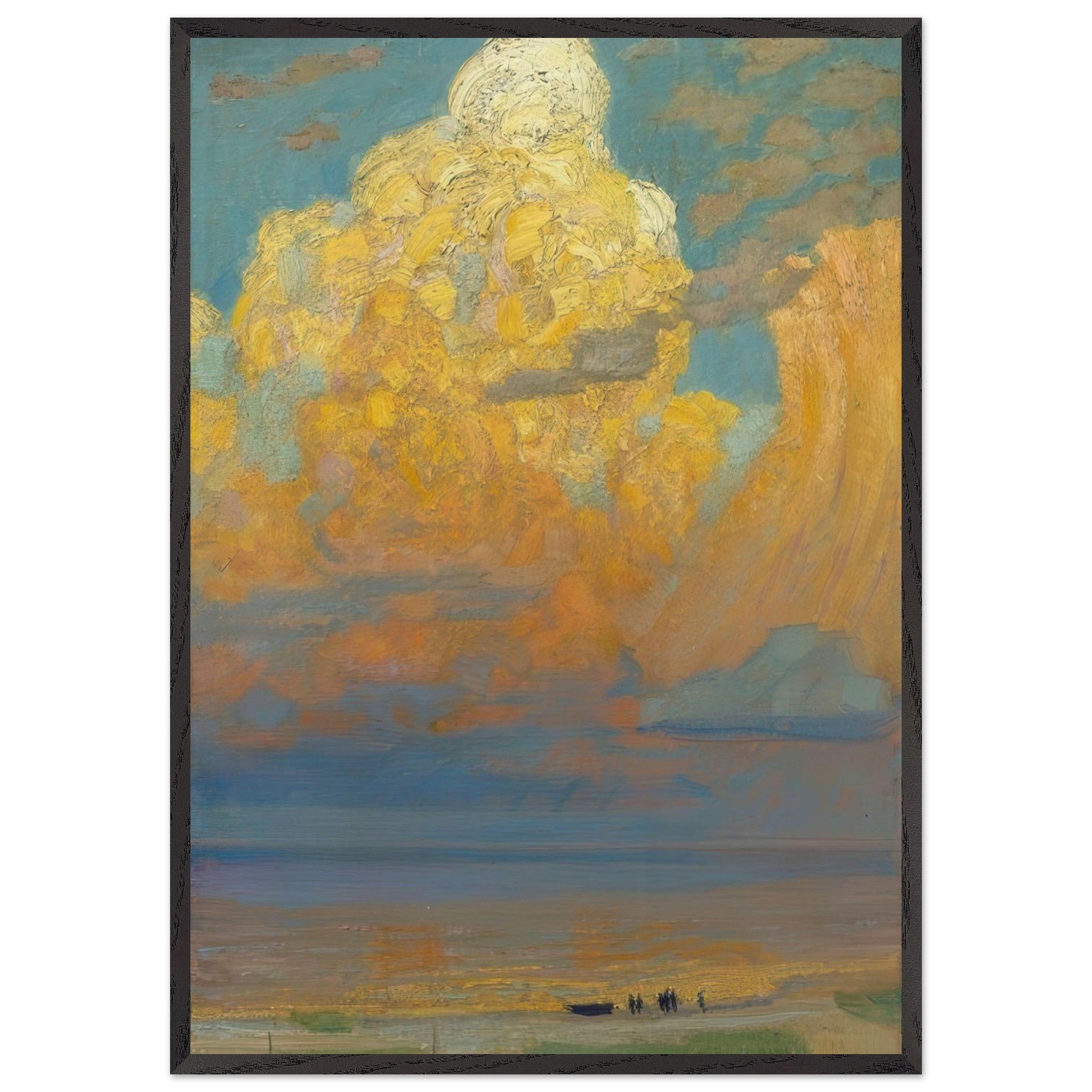 Evening clouds on the sea by Max Pietschmann — Framed art print at Zephyeer