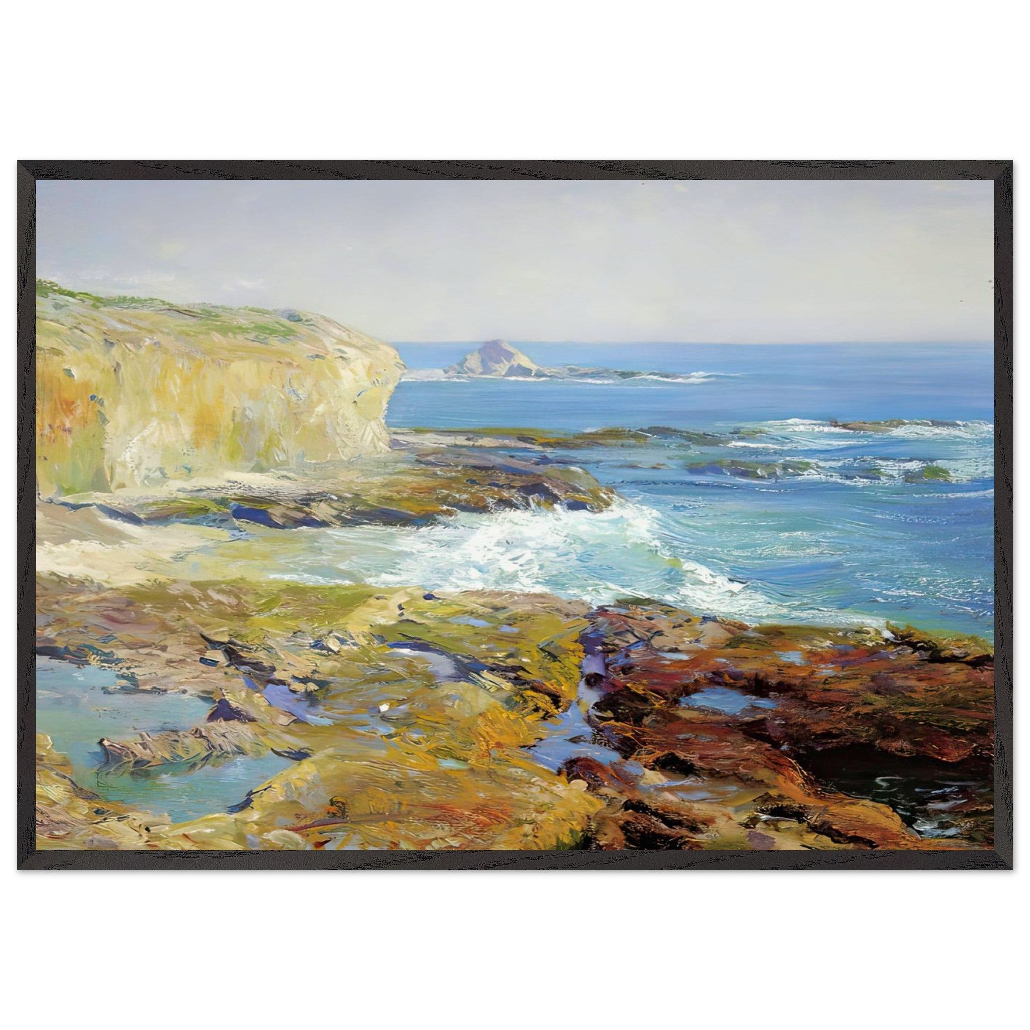 Laguna Rocks Low Tide by Guy Rose — Framed art print at Zephyeer